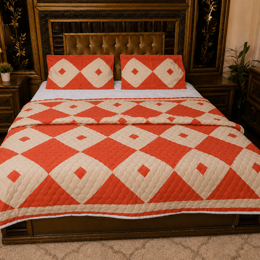 Handmade cotton patchwork comforter PC-005